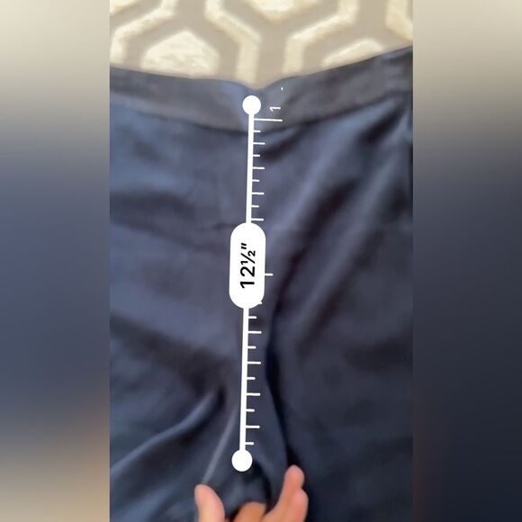 Go by GoSilk Mattes/Shine Wide Leg Silk Pants in Midnight Navy L NWT - Picture 12 of 12